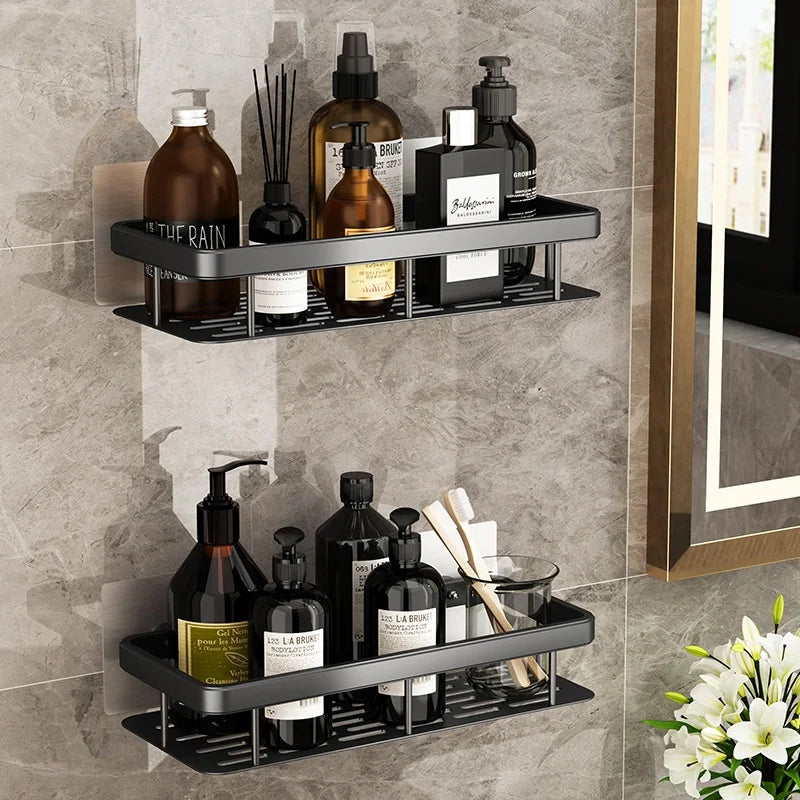 Corner Bathroom Shelves Shampoo Holder in Aluminium