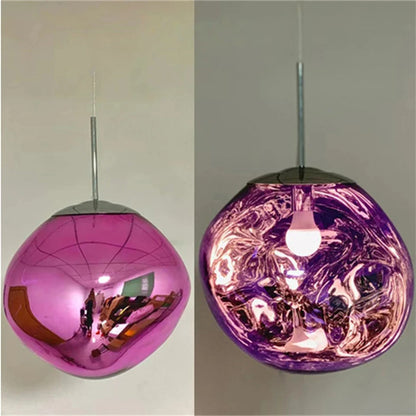 Complete Set of Luxurious Modern Pendant Light Lava Macaron Nordic