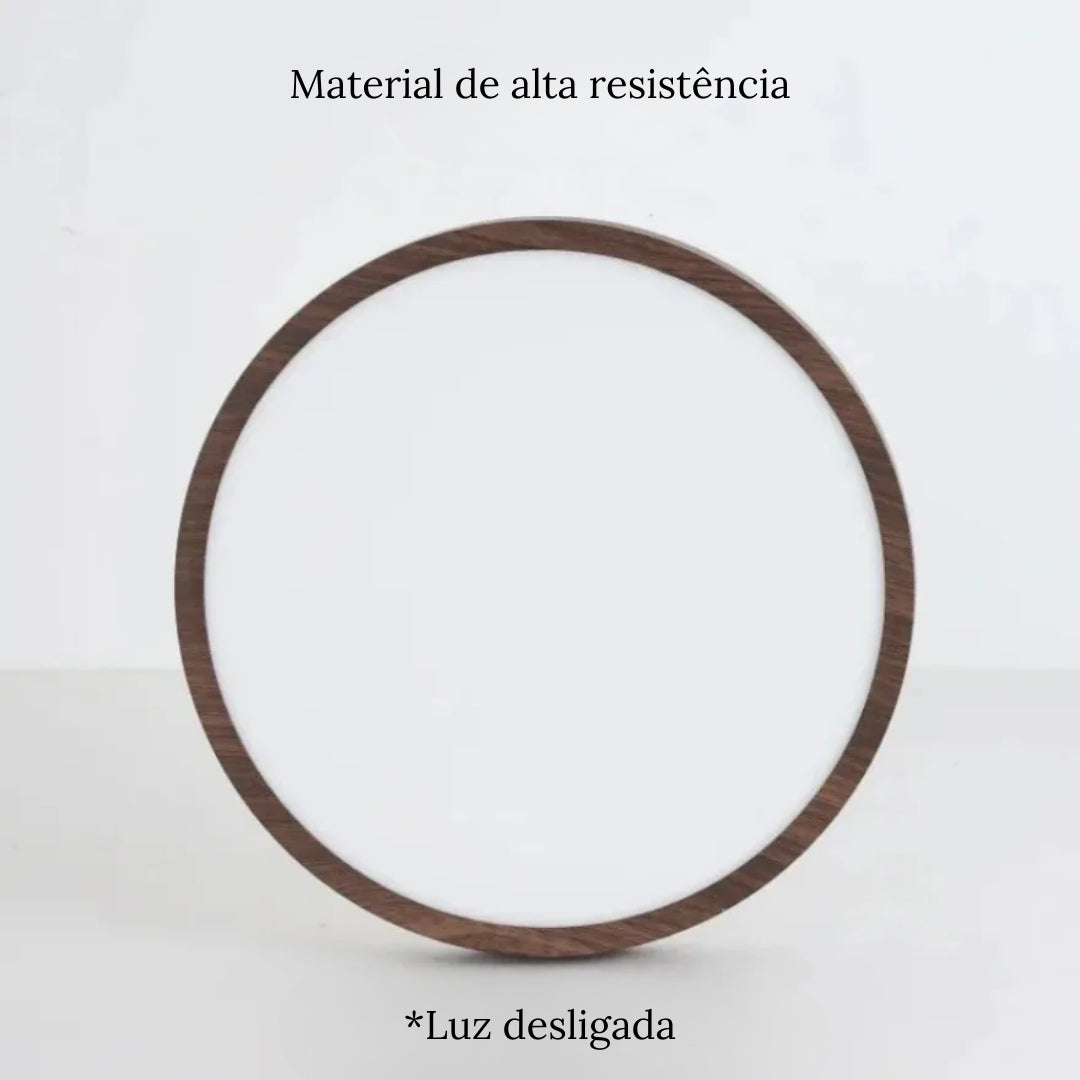 Round Wooden Surface Mount LED Ceiling Light