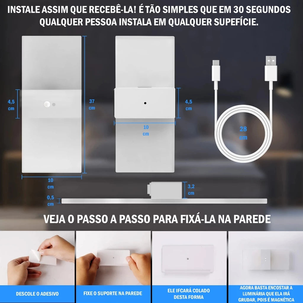 Transparent Wall Light with Motion Sensor