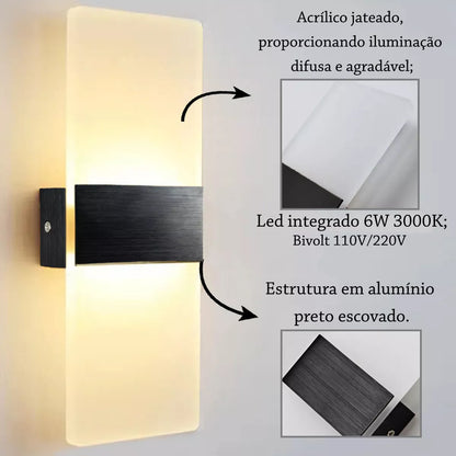 Transparent Wall Light with Motion Sensor