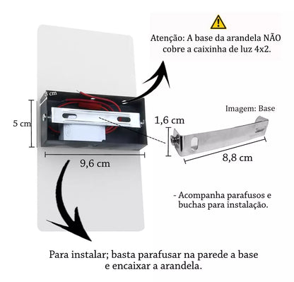Transparent Wall Light with Motion Sensor