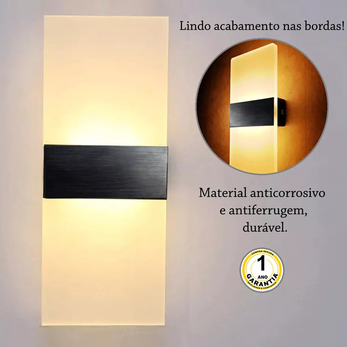 Transparent Wall Light with Motion Sensor