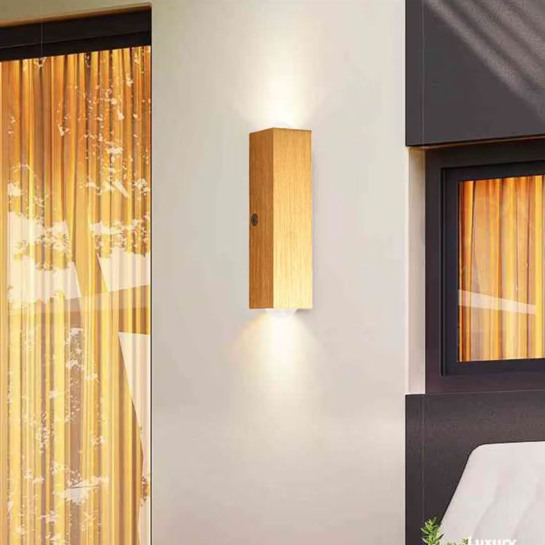 Golden Outdoor Wall Sconce