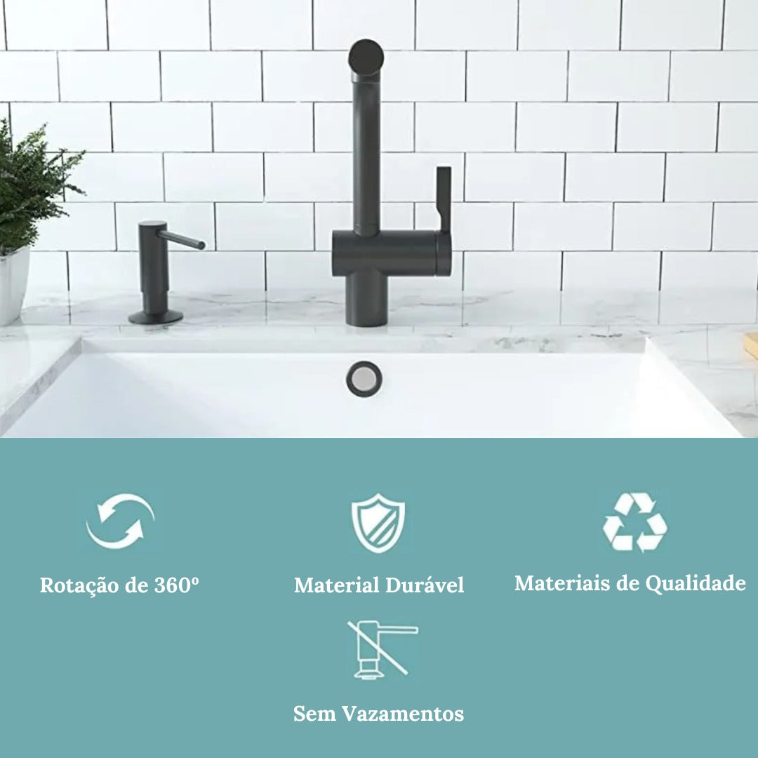 Brushed Steel Sink Dispenser