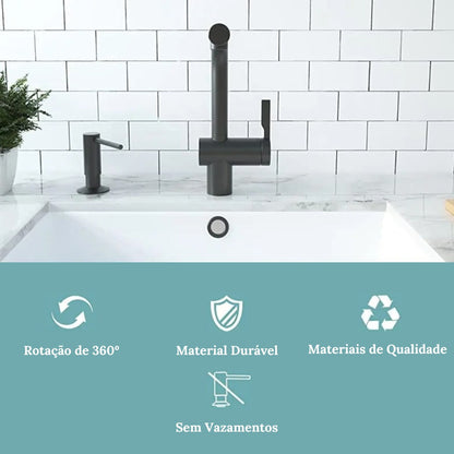 Brushed Steel Sink Dispenser