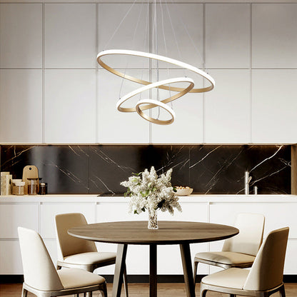 Triple Circular LED Pendant Light