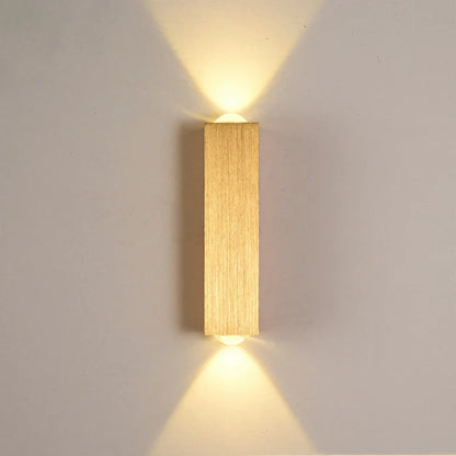 Golden Outdoor Wall Sconce