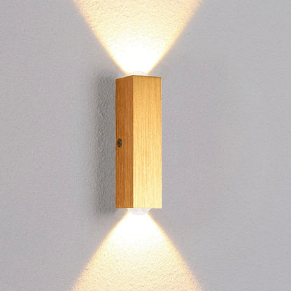 Golden Outdoor Wall Sconce