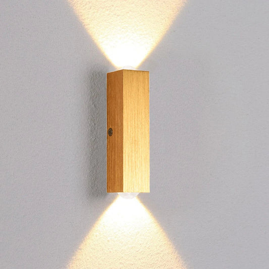 Golden Outdoor Wall Sconce