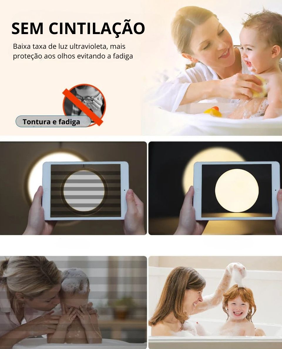 Modern Round Surface Mount LED Ceiling Light with Remote Control