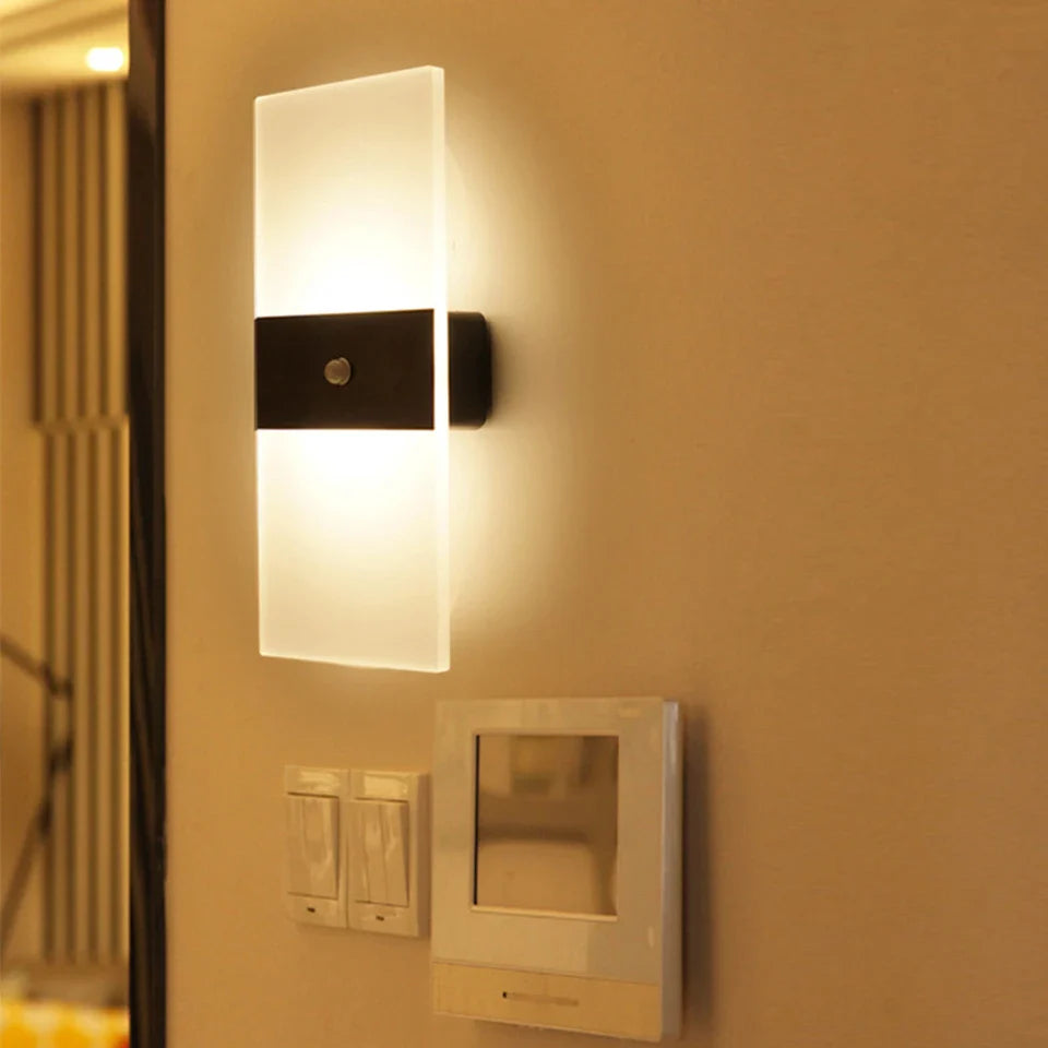 Transparent Wall Light with Motion Sensor