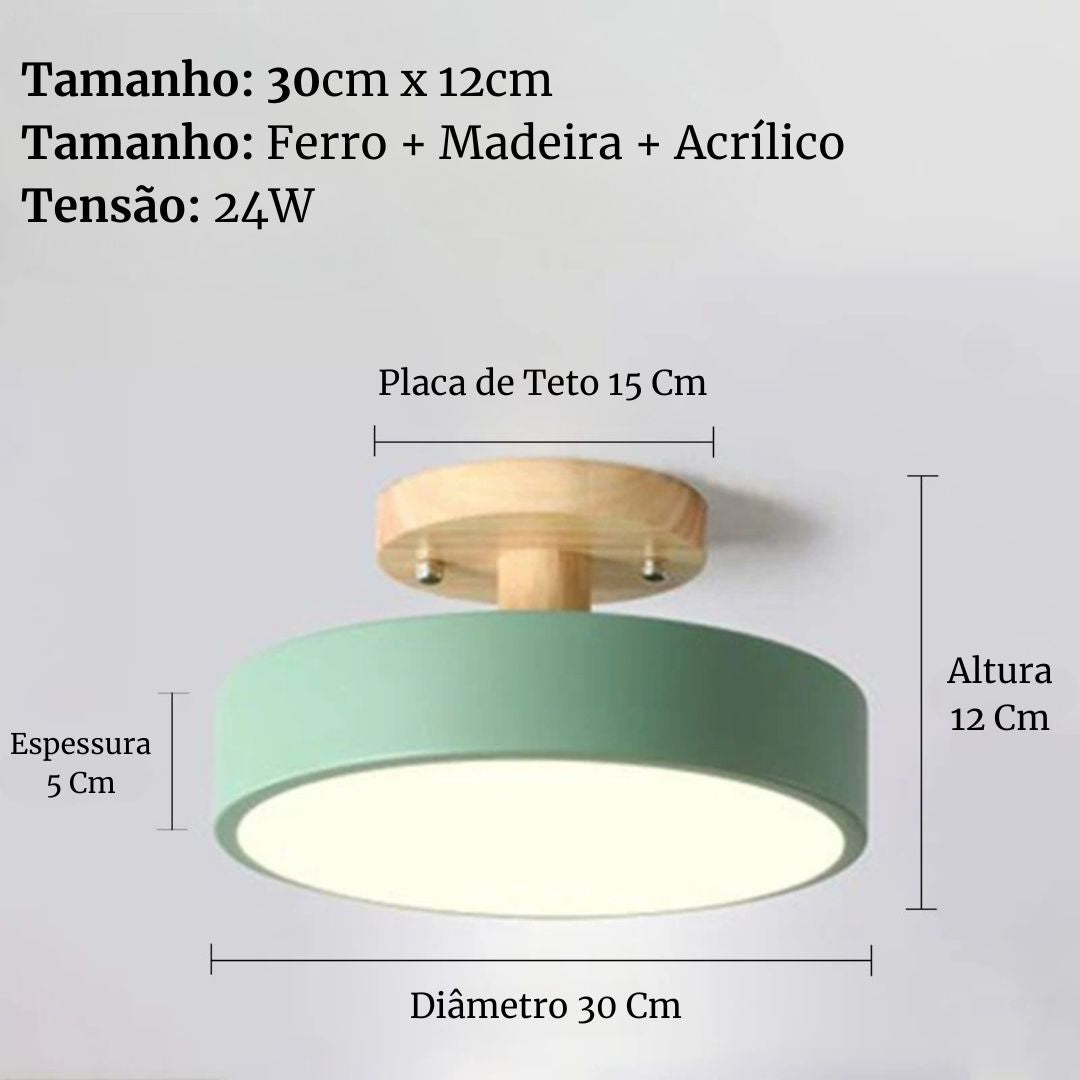 Round Ceiling LED Light Nordic Style