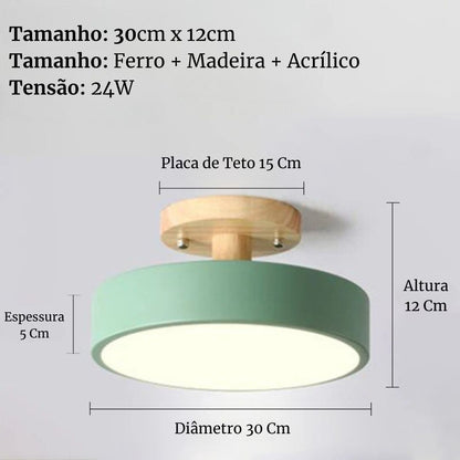 Round Ceiling LED Light Nordic Style