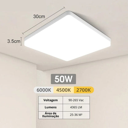 Square LED Ceiling Light Bivolt