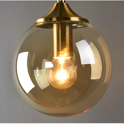 Gold Internal Wall Sconce Globe