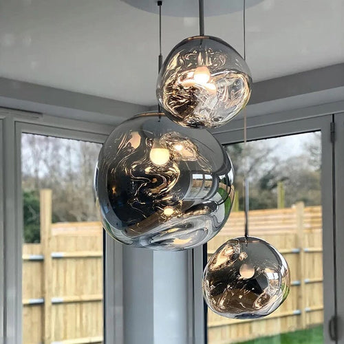 Complete Set of Luxurious Modern Nordic Lava Macaron Pendant Light