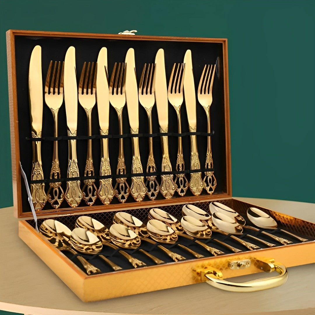 Gold Stainless Steel Cutlery Set
