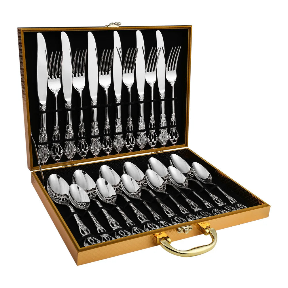 Gold Stainless Steel Cutlery Set