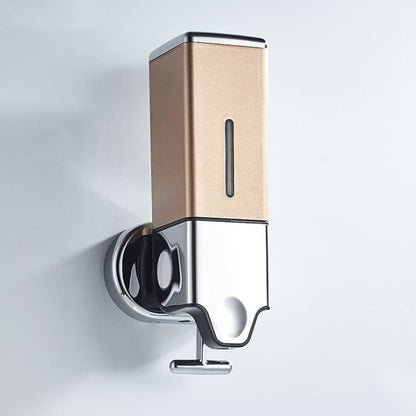 Wall-Mounted Liquid Soap Dispenser for Shampoo and Conditioner Square