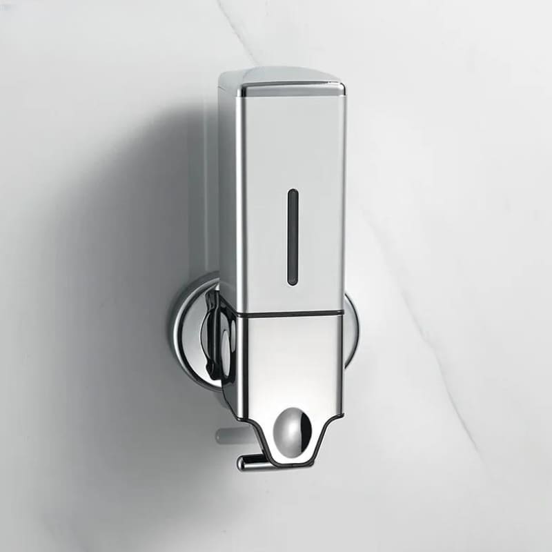 Wall-Mounted Liquid Soap Dispenser for Shampoo and Conditioner Square