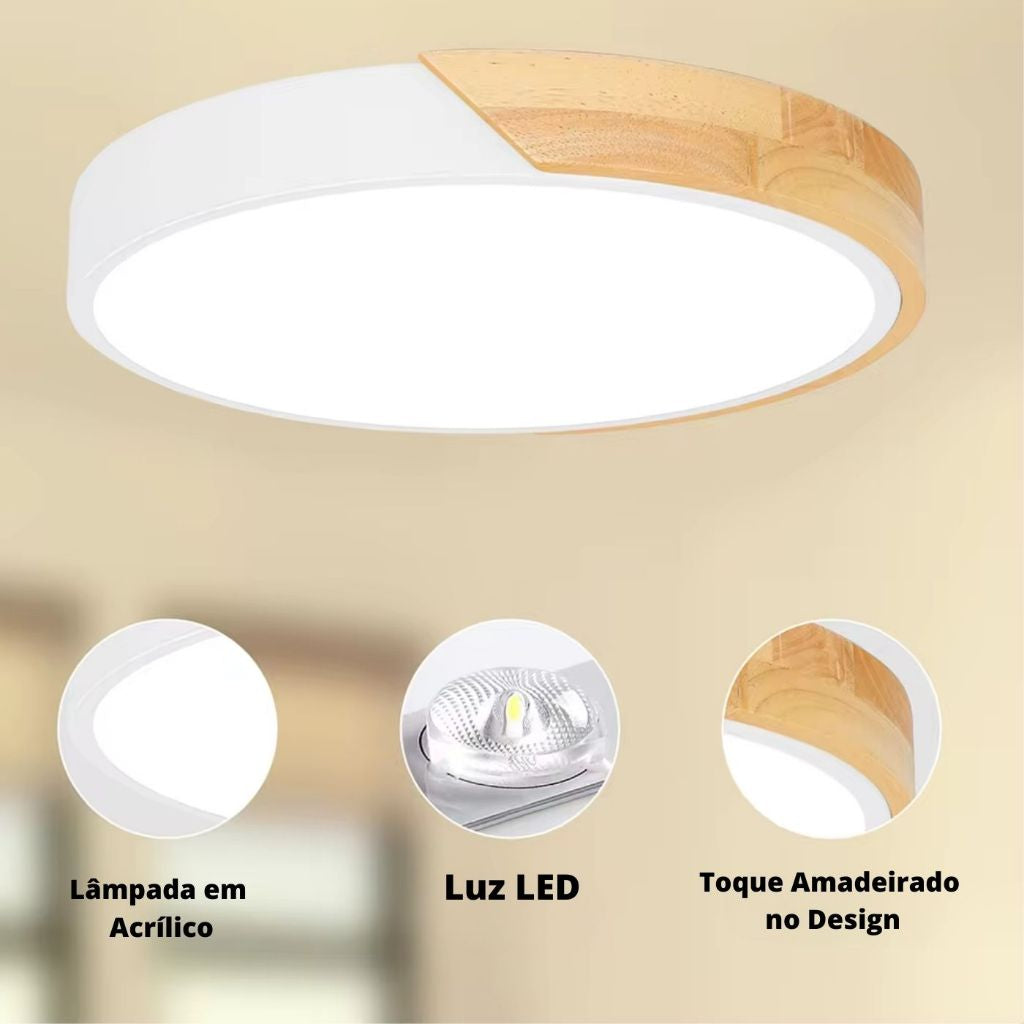 Round LED Ceiling Light Nordic Style