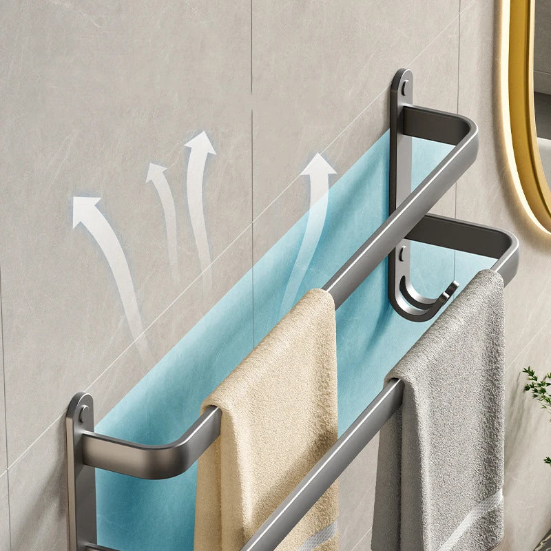 Double and Triple Bathroom Towel Holder