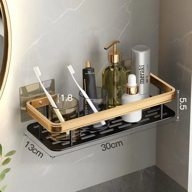 Corner Bathroom Shelves Shampoo Holder in Aluminium