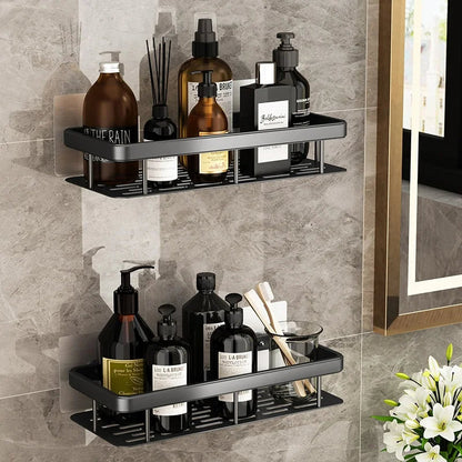 Corner Bathroom Shelves Shampoo Holder in Aluminium