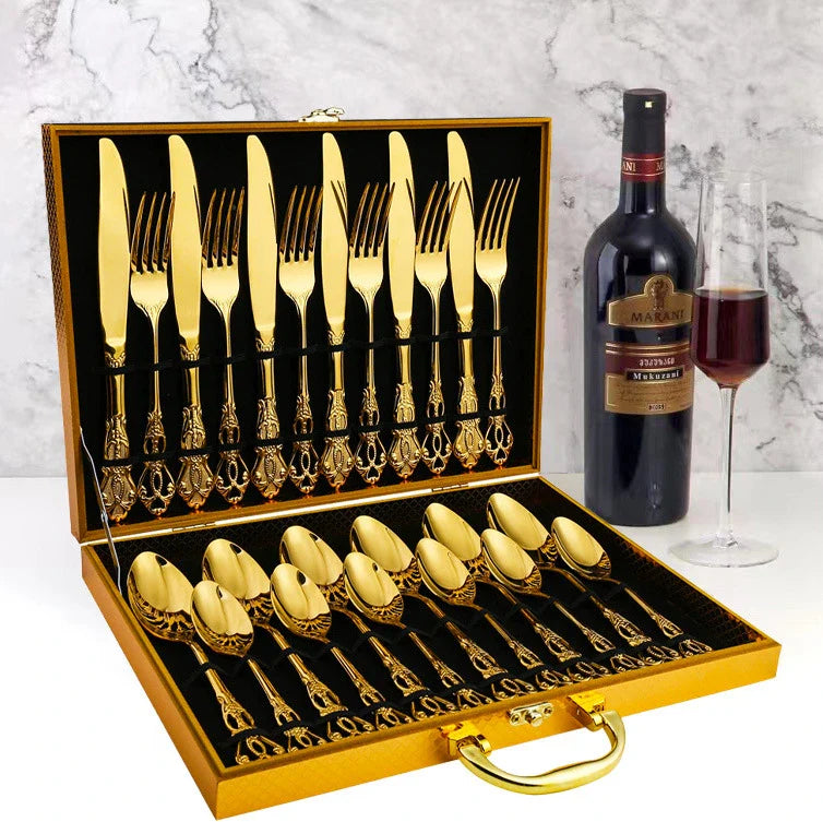 Gold Stainless Steel Cutlery Set
