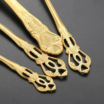 Gold Stainless Steel Cutlery Set