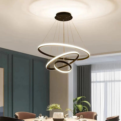 Triple Circular LED Pendant Light