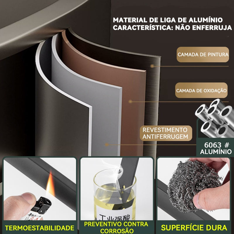 Corner Bathroom Shelves Shampoo Holder in Aluminium