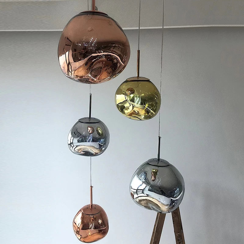 Complete Set of Luxurious Modern Nordic Lava Macaron Pendant Light