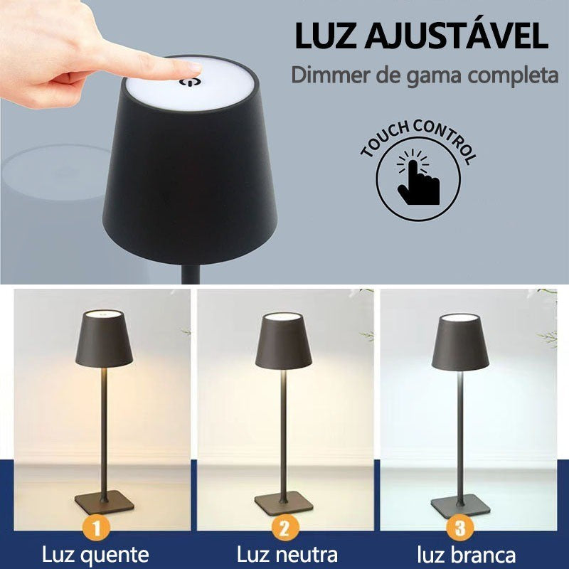 Wireless Dimmable Table Lamp