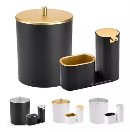 5L Kitchen Bin Set with Luxury Detergent Dispenser