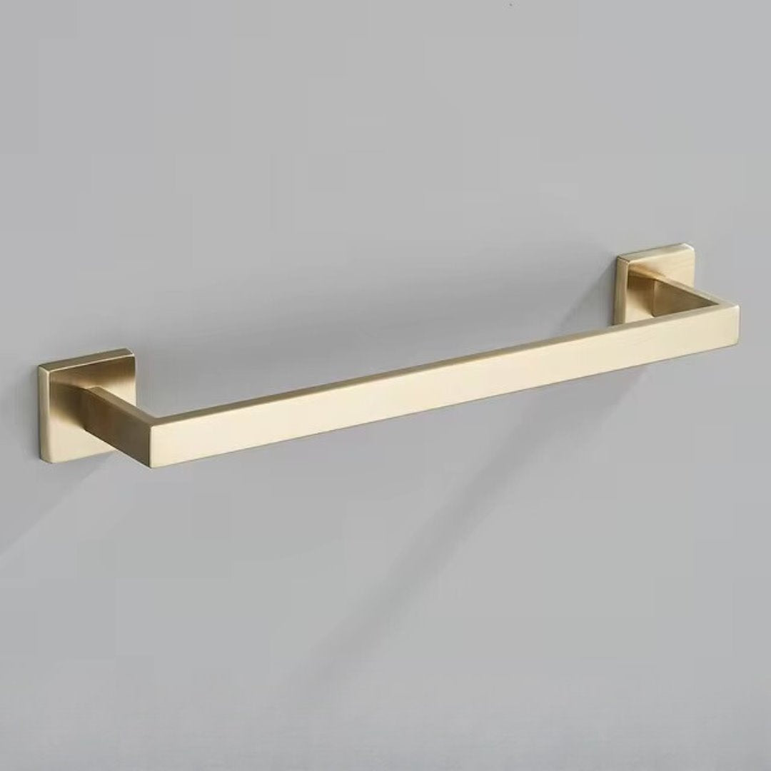 Complete 4-Piece Bathroom Accessories Set Inox 40/60cm Brushed Gold Towel Rail