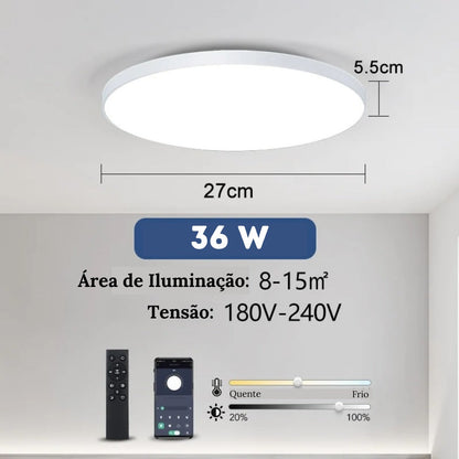 Modern Round LED Ceiling Light with Control