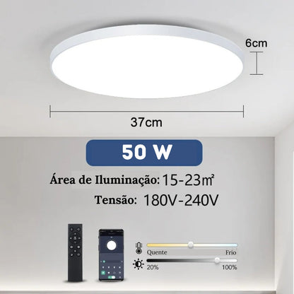 Modern Round LED Ceiling Light with Control
