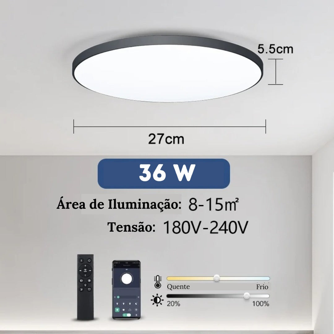 Modern Round LED Ceiling Light with Control