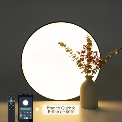 Modern Round Surface Mount LED Ceiling Light with Remote Control