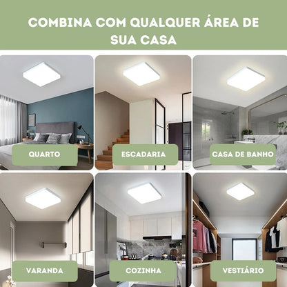 Square LED Ceiling Light Bivolt