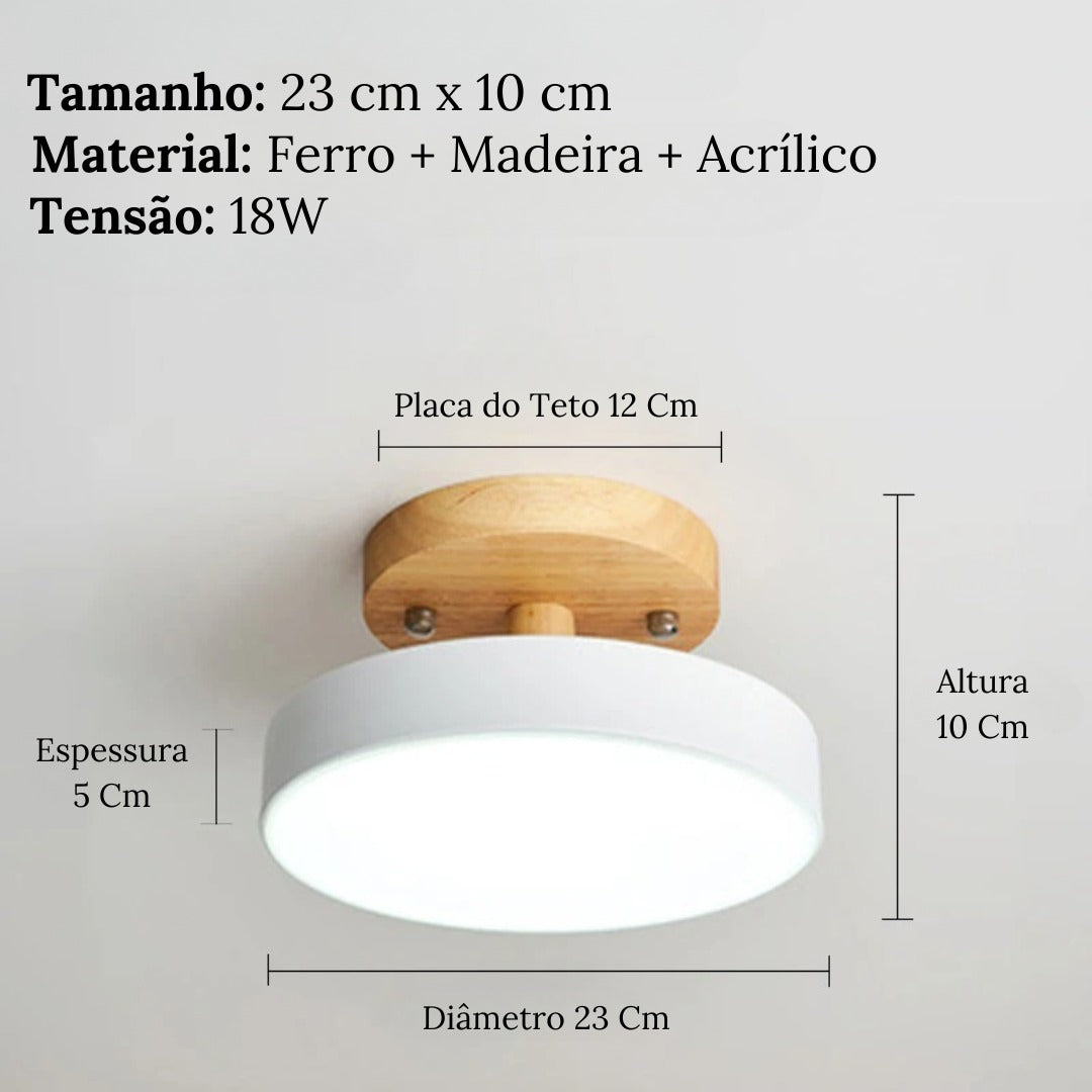 Round Ceiling LED Light Nordic Style