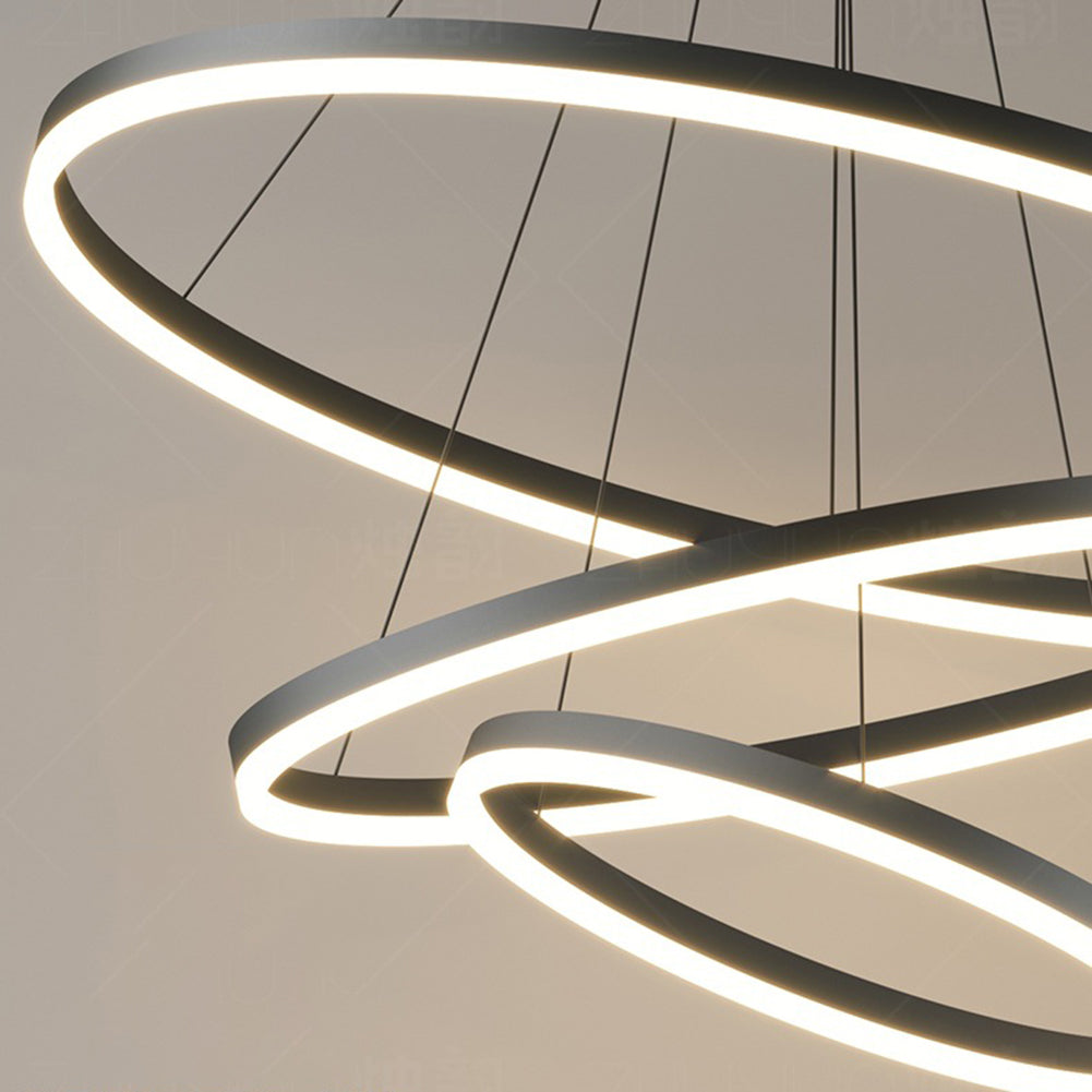 Triple Circular LED Pendant Light