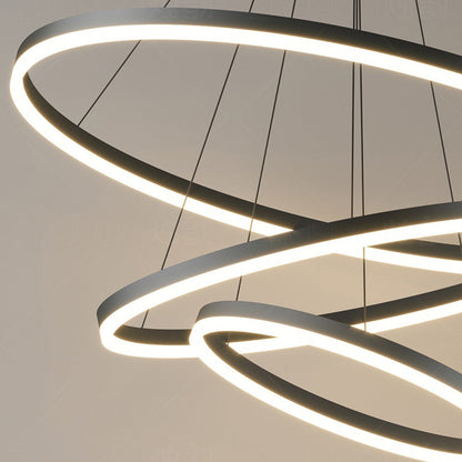Triple Circular LED Pendant Light