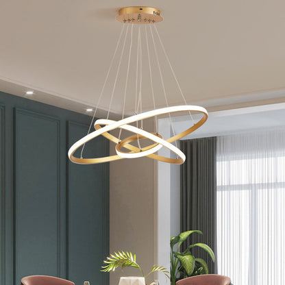 Triple Circular LED Pendant Light