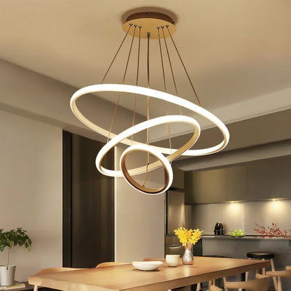 Triple Circular LED Pendant Light