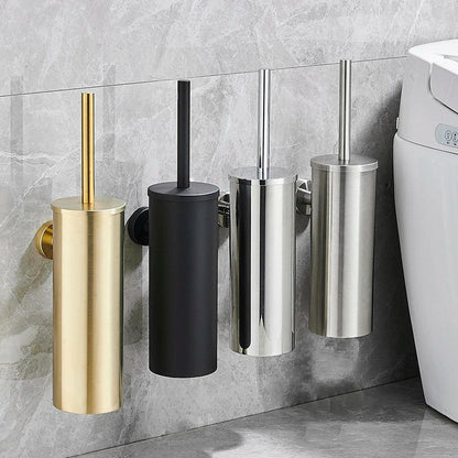 Brushed Stainless Steel Toothbrush Holder
