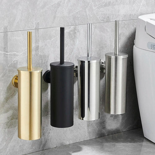 Brushed Stainless Steel Toothbrush Holder