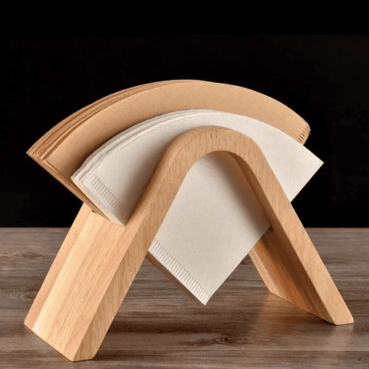 Wooden Coffee Filter Holder Paper Filter Stand